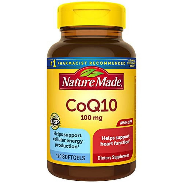 Nature Made CoQ10 100 mg, Dietary Supplement for Heart Health Support