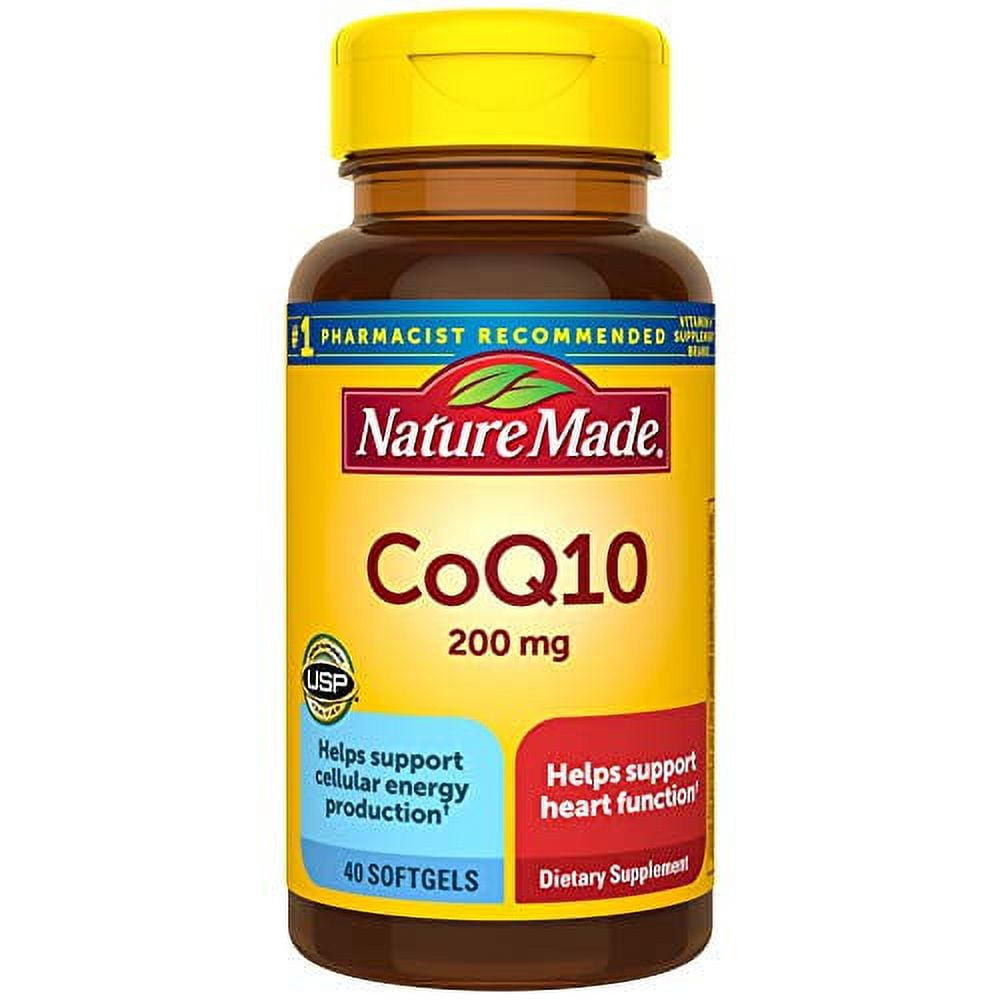 Nature Made CoQ10 200 mg Softgels, 40 Count for Heart Health