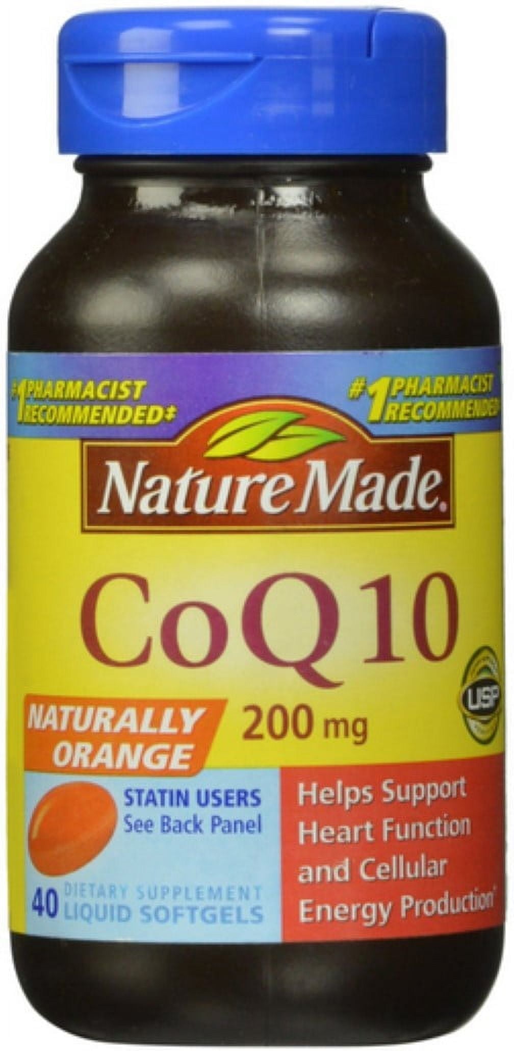 Nature Made CoQ10 200 mg Liquid Softgels 40 ea (Pack of 3)