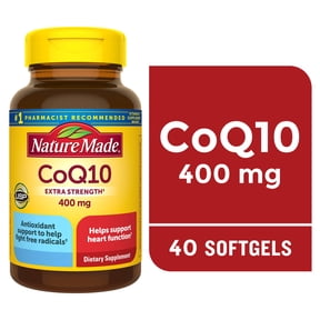 Nature Made CoQ10 400mg Softgels, Dietary Supplement for Heart Health Support, 40 Count