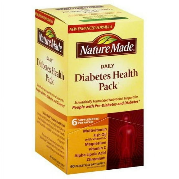 Nature Made Daily Diabetes Health Pack, 60 Count