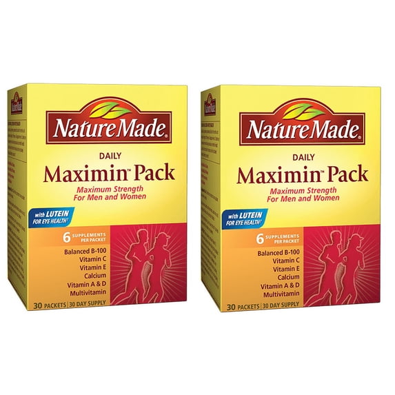 Nature Made Daily Maximin Pack 30 Packets-2 Pack