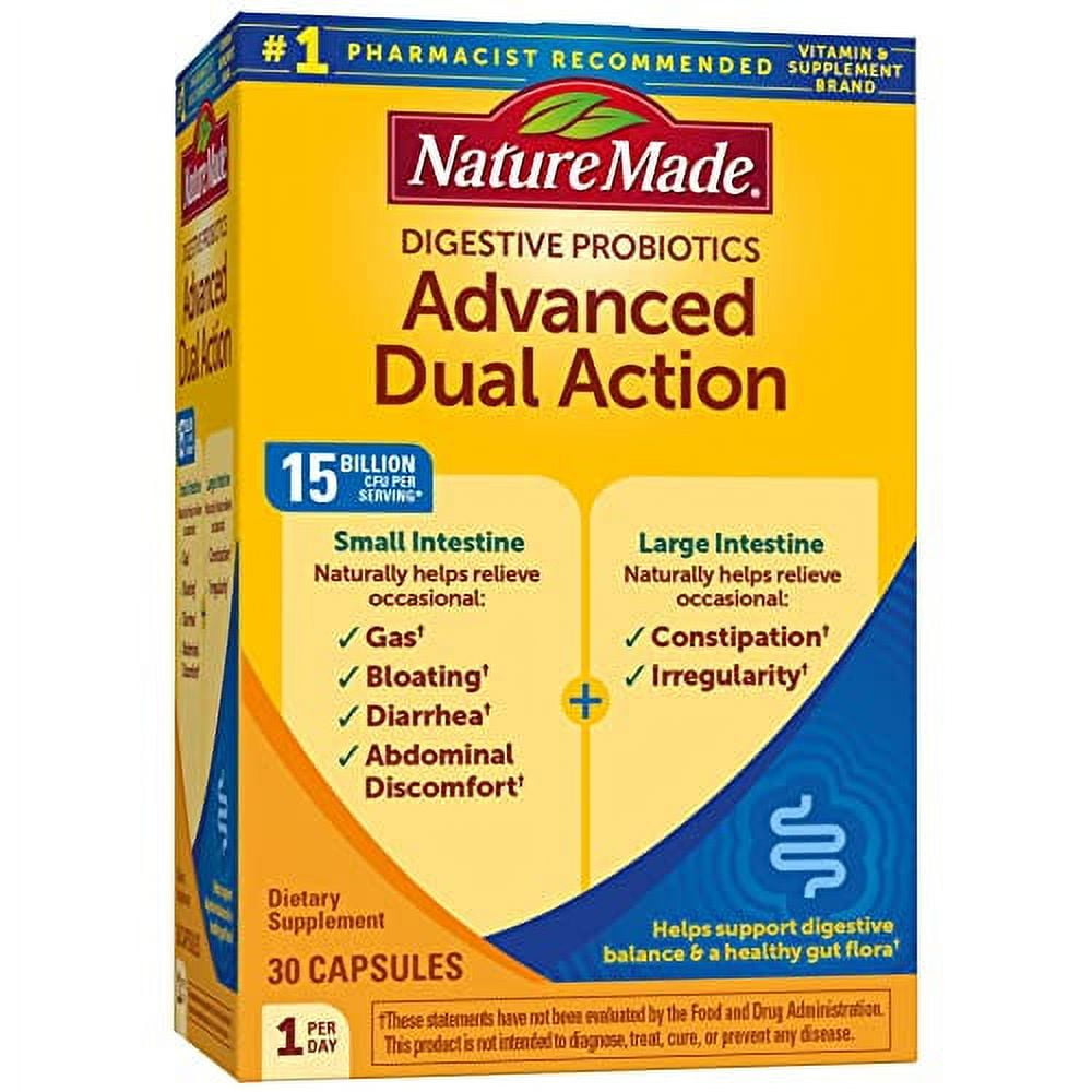 Nature Made Digestive Probiotics Advanced Dual Action, Dietary