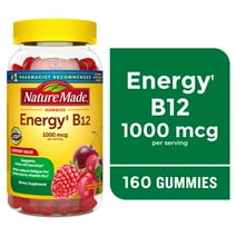 Nature Made Energy B12 1000 mcg Gummies, Dietary Supplement, 160 Count