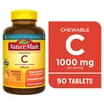 thumbnail image 1 of Nature Made Extra Strength Dosage Vitamin C Chewable Tablets, 1000 mg, Original Orange, 90 Count, 1 of 15