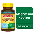thumbnail image 1 of Nature Made Extra Strength Magnesium Oxide 400 mg Softgels, for Nerve and Bone Health, 60 Ct, 1 of 10