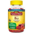 thumbnail image 1 of Nature Made Extra Strength Vitamin B12 Gummies, 3000 mcg per serving, B12 Vitamin Supplement for Energy Metabolism Support, 60 Gummy Vitamins, 30 Day Supply, 1 of 3