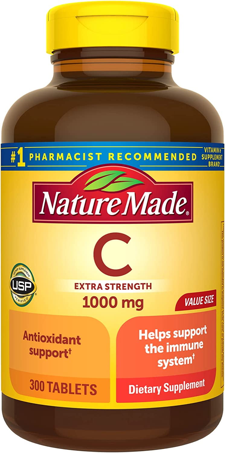 Nature Made Extra Strength Vitamin C 1000 mg, Dietary Supplement for