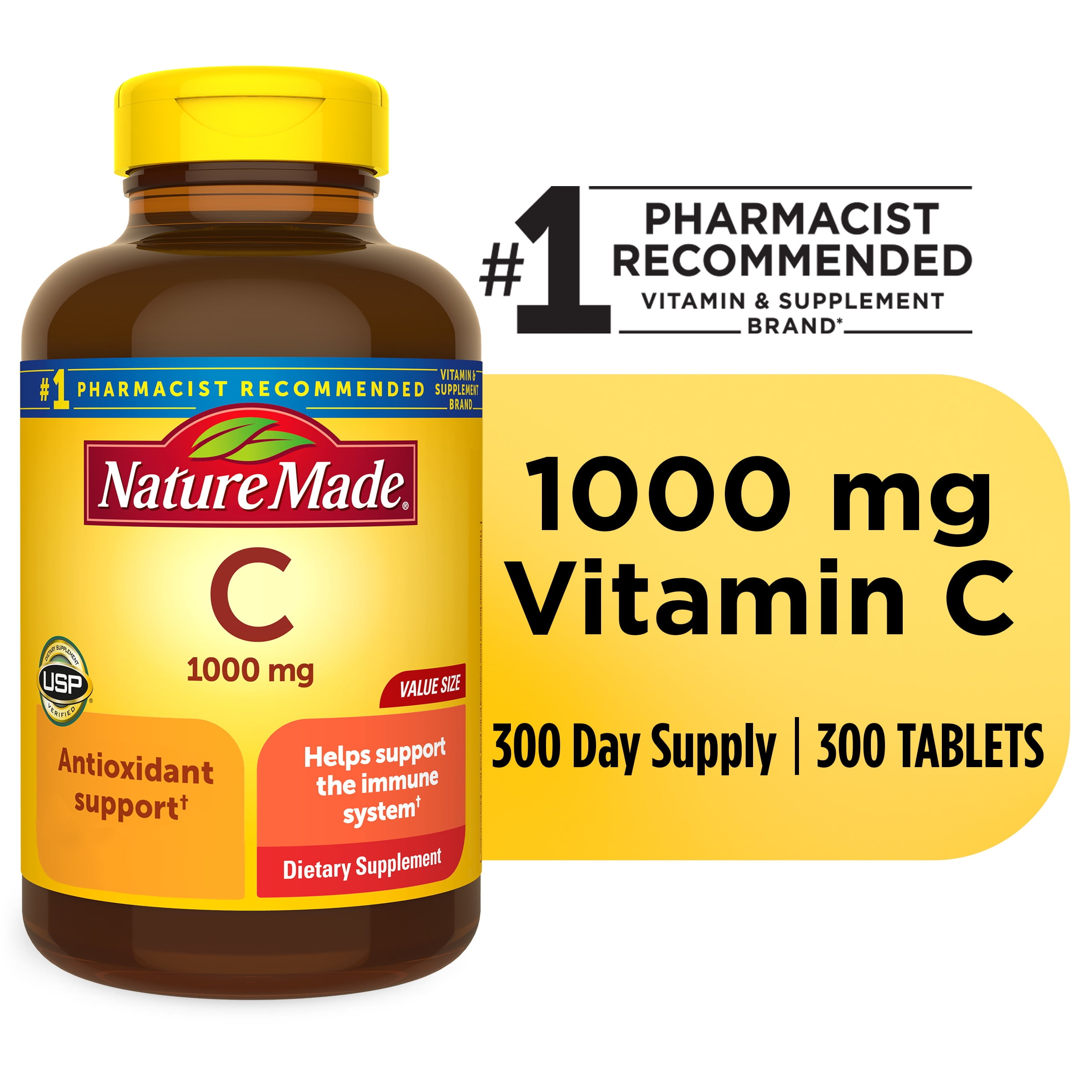 Nature Made Extra Strength Vitamin C 1000 mg Tablets, Dietary