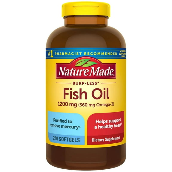 Nature Made Fish Oil 1,200 mg Burpless (240 Count)