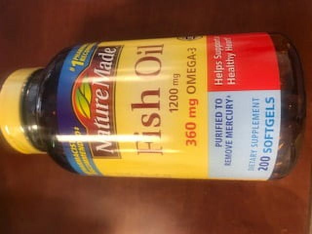 Nature Made Fish Oil 1200 mg., 200 Softgels