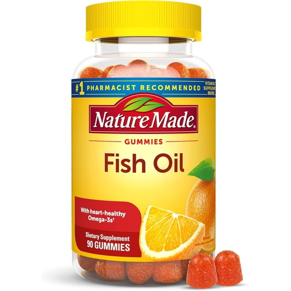 Nature Made Fish Oil Gummies, Omega 3 Fish Oil Supplements, 90 Count
