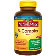 Nature Made Super B Complex with Vitamin C and Folic Acid Tablets, Dietary Supplement, 360 Count
