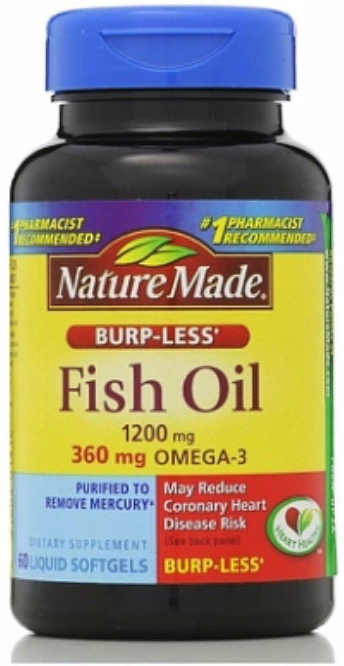 Nature Made Fish Oil Softgels, 1200 Mg, 60 Ct