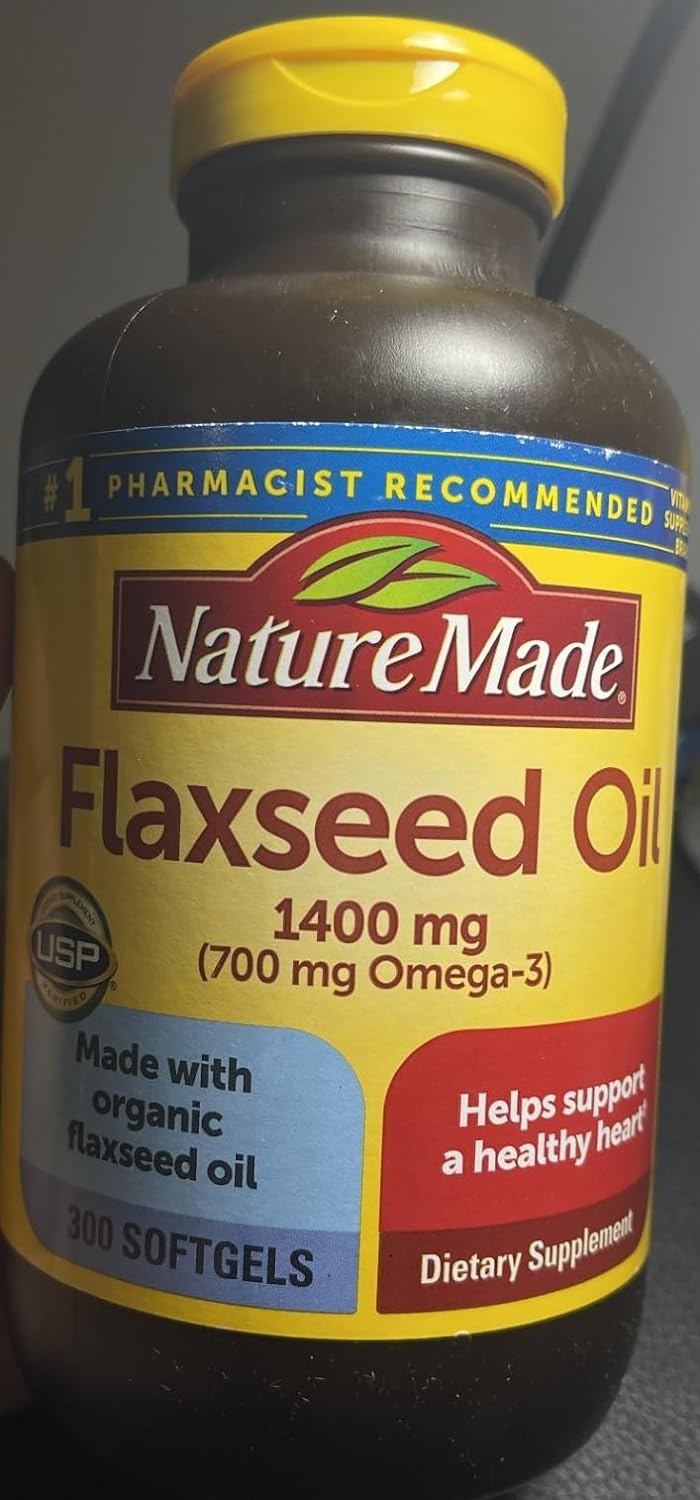 Nature Made Flaxseed Oil 1,400 mg Softgels (300 Count)
