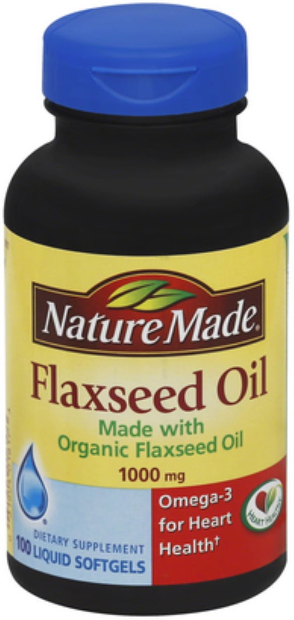 Nature Made Flaxseed Oil 1000 mg Softgels 100 Each