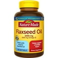 Nature Made Flaxseed Oil 1000 mg Softgels, Dietary Supplement, 100