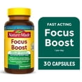 thumbnail image 1 of Nature Made Focus Boost Capsules Fast Acting Green Tea Caffeine + L Theanine, 30 Count, 1 of 8