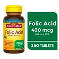 thumbnail interactive-video image 1 of Nature Made Folic Acid 400 mcg (665 mcg DFE) Tablets, Dietary Supplement, 250 Count, 1 of 10
