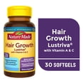 thumbnail image 1 of Nature Made Hair Growth Softgels with Lustriva, Hair Support Supplement, 30 Count, 1 of 10