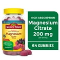 thumbnail image 1 of Nature Made High Absorption Magnesium Citrate 200 mg per Serving Gummies, 64 Count, 1 of 10