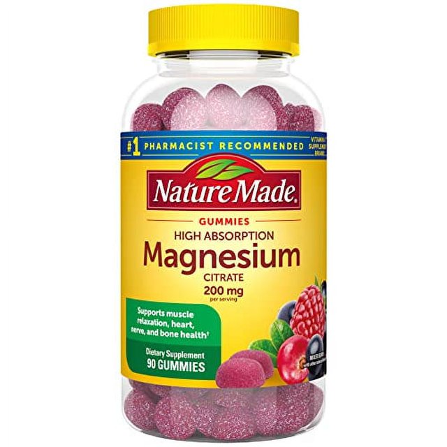 Nature Made High Absorption Magnesium Citrate 200 mg per serving