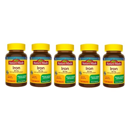 Nature Made Iron, 65 mg, 365 Tablets 5PK