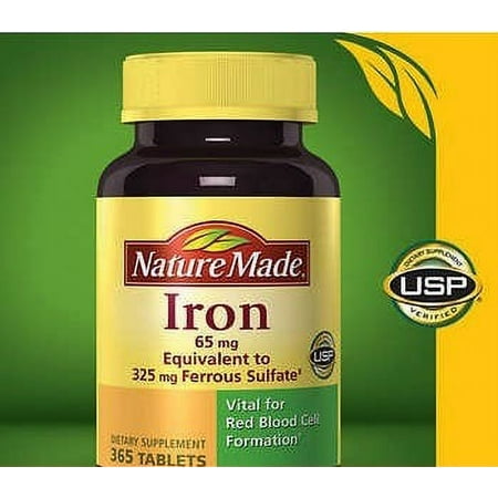 Nature Made Iron 65 mg., 365 Tablets