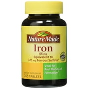 Nature Made Iron Supplement 65 mg 365 Tablets - 2 Pack