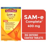 Nature Made SAM-e Complete 400 mg Tablets, Dietary Supplement for Mood Support, 36 Count