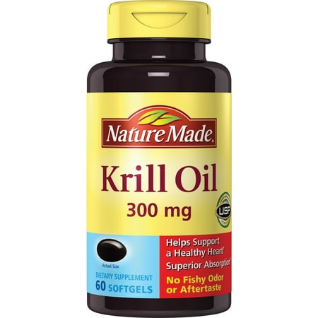 Nature Made Krill Oil Softgels, 300 Mg, 60 Ct
