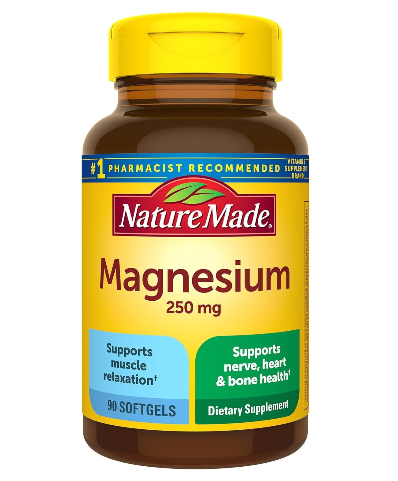 Nature Made Magnesium 250 mg Liquid Softgels 90 ea