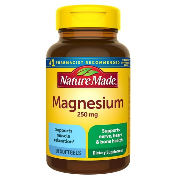 Nature Made Magnesium 250 mg Liquid Softgels 90 ea