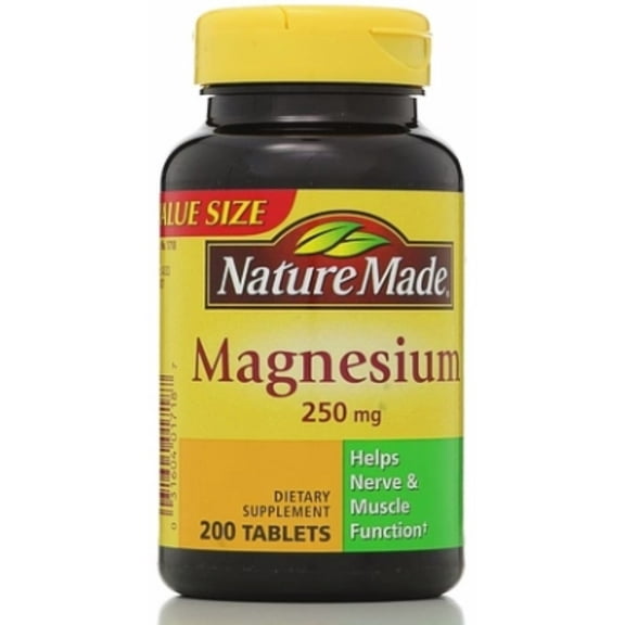 Nature Made Magnesium 250 mg Tablets 200 ea
