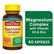 Nature Made Magnesium Complex with Vitamin D and Zinc Capsules, 60 Count