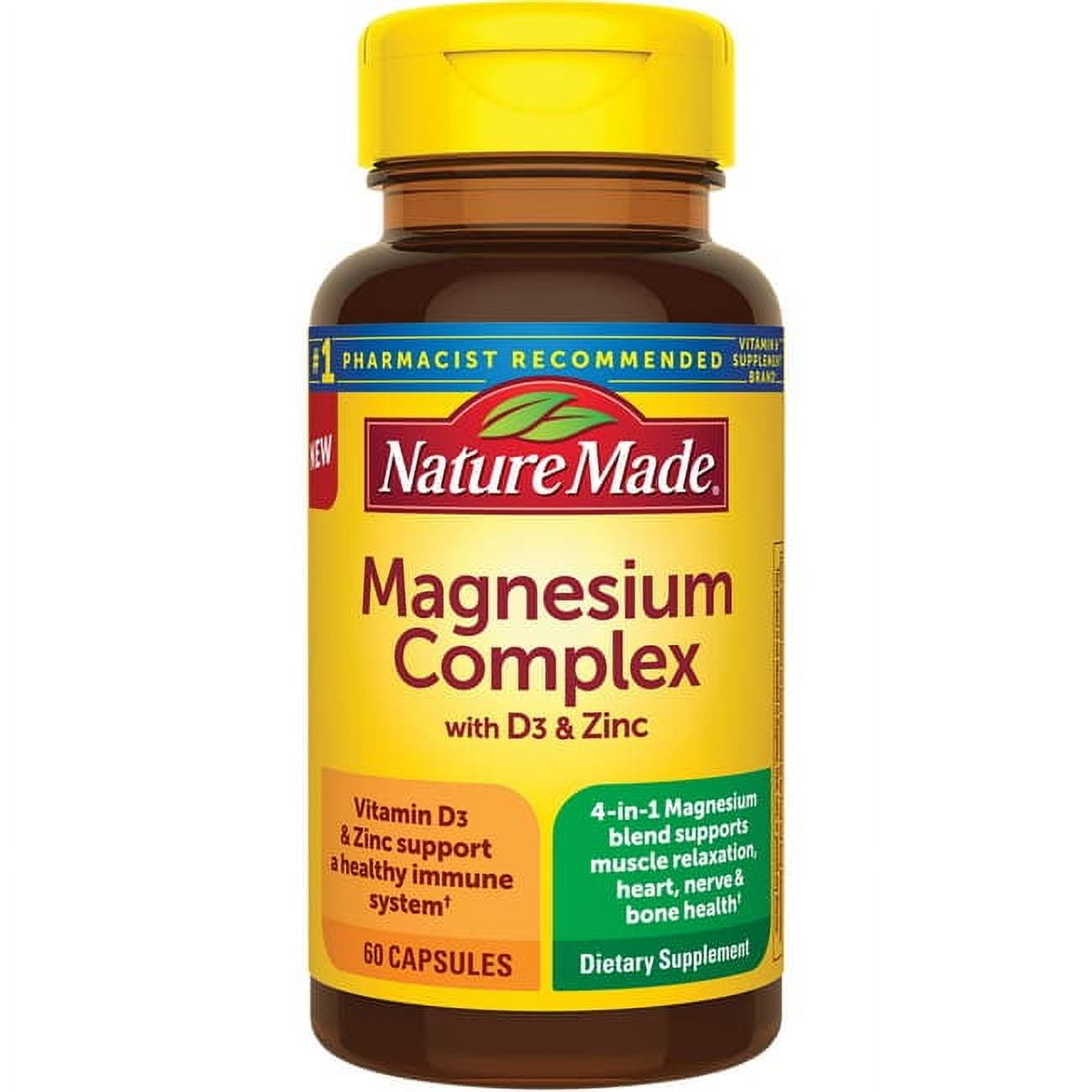 Nature Made Magnesium Complex with D3 & Zinc 60 Caps
