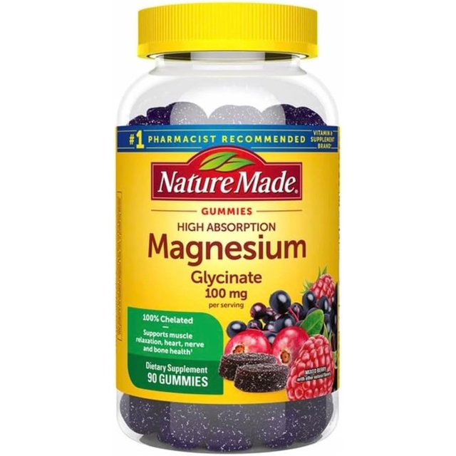 Nature Made Magnesium Glycinate 100 mg Gummies, 90 Gummies