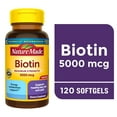 thumbnail interactive-video image 1 of Nature Made Maximum Strength Biotin 5000 mcg Softgels, 120 Count, 1 of 11
