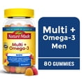 thumbnail interactive-video image 1 of Nature Made Mens Multivitamin + Omega-3 Gummies for Daily Nutritional Support, 80 Count, 1 of 13