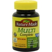 Nature Made Multi Complete Tablets 130 ea Pack of 2