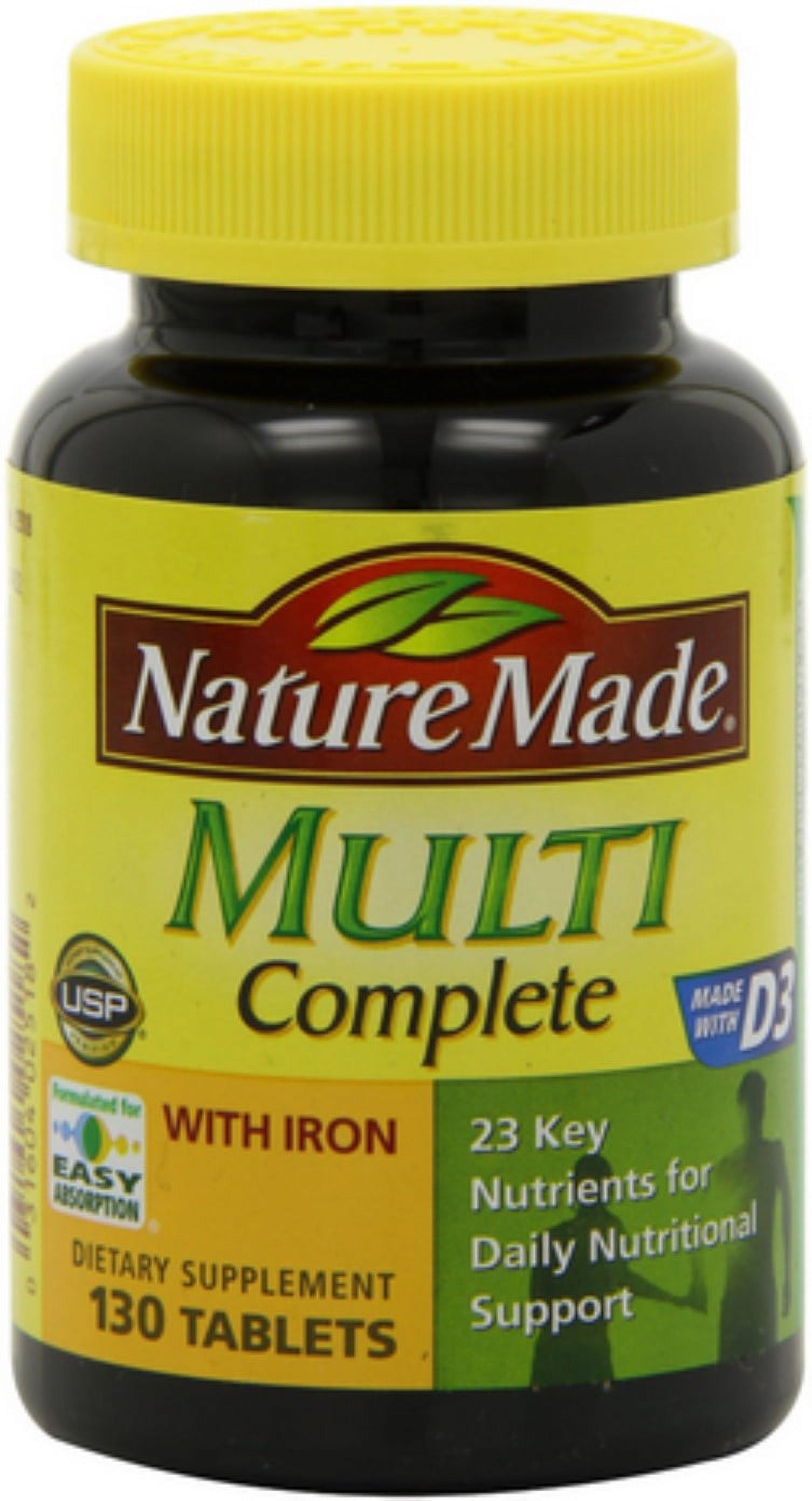 Nature Made Multi Complete Tablets 130 ea (Pack of 2) - image 1 of 4