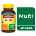 thumbnail image 1 of Nature Made Multivitamin Tablets with Iron, for Daily Nutritional Support, 130 Count, 1 of 10