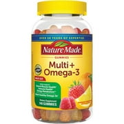 Nature Made Multi + Omega-3 Gummies - Strawberry, Lemon & Orange 140 Gummies