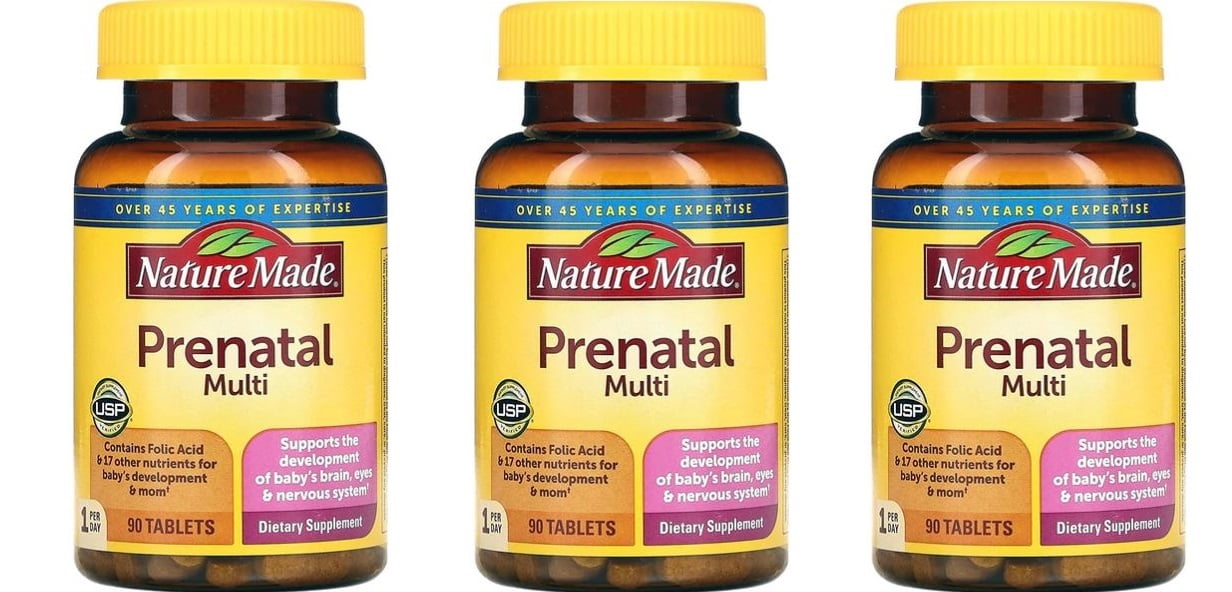 Nature Made - Multi Prenatal Multivitamin, 90 tablets-3 Pack