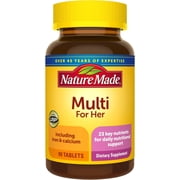 Nature Made Multi Vitamin For Women Tablets, Womens Multivitamin for Nutritional Support, 90 Ct