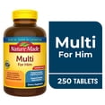 thumbnail interactive-video image 1 of Nature Made Multi Vitamins For Men with No Iron Tablets, Mens Multivitamin, 250 Count, 1 of 13
