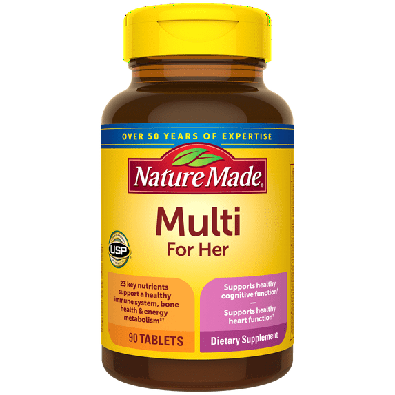 Nature Made - Multi for Her with Iron & Calcium, 90 tablets - 2 Pack
