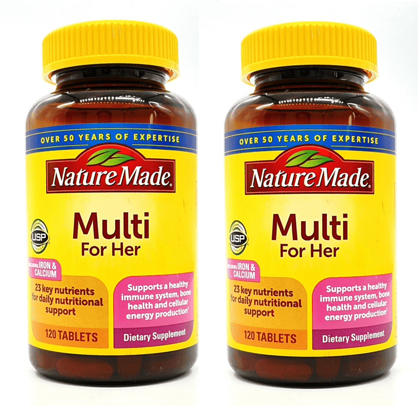 Nature Made MultiVitamin for Her Women Dietary Supplement 120