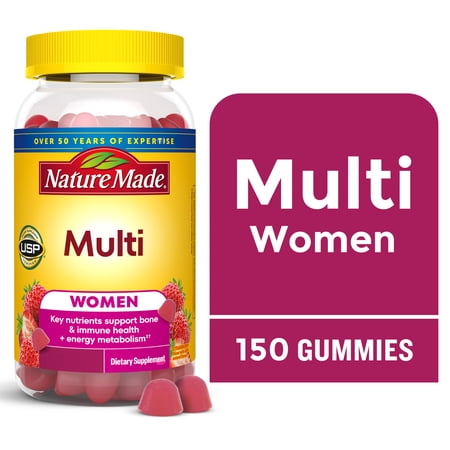 Nature Made Multivitamin For Women Gummies, Women's Multivitamin for Nutritional Support, 150 Ct