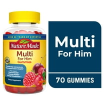 Nature Made Multivitamin For Men Gummies, Mens Multivitamin for Nutritional Support, 70 Ct